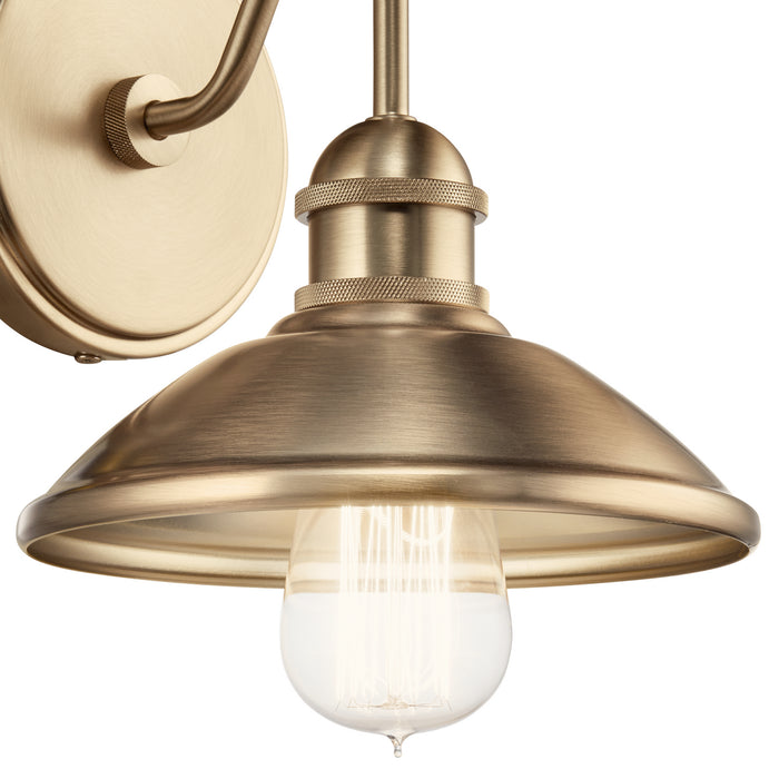 Kichler 45943CPZ One Light Wall Sconce, Champagne Bronze