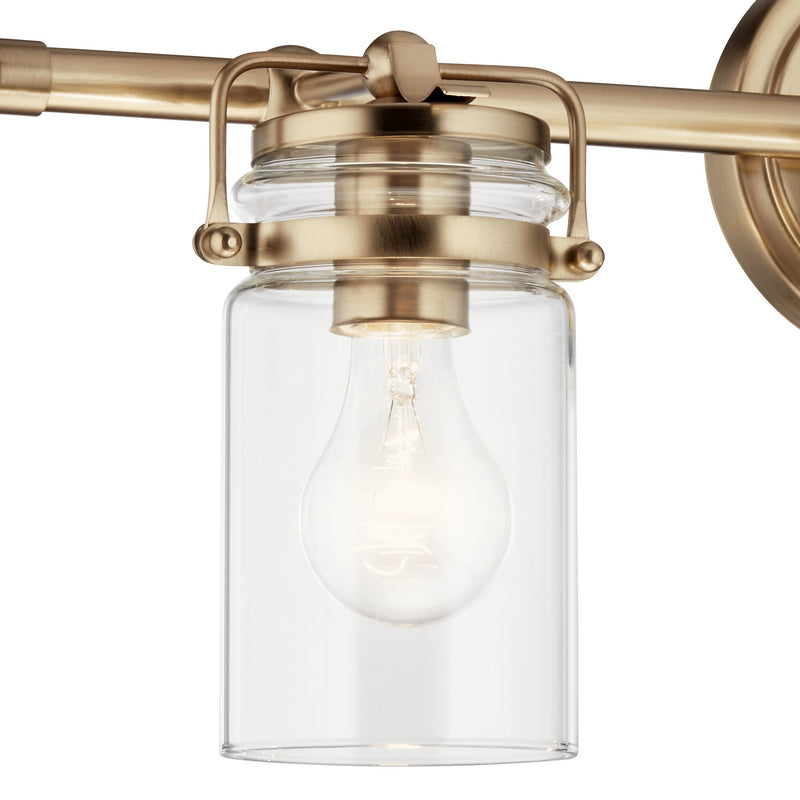 Kichler 45689CPZ Three Light Bath, Champagne Bronze