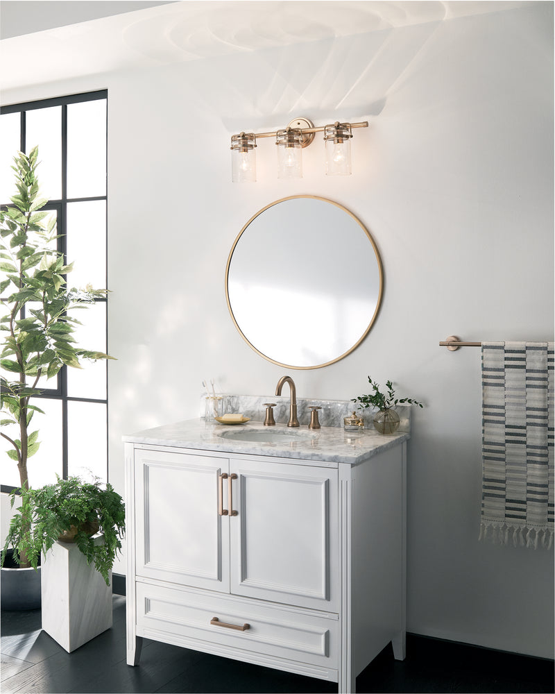 Kichler 45689CPZ Three Light Bath, Champagne Bronze