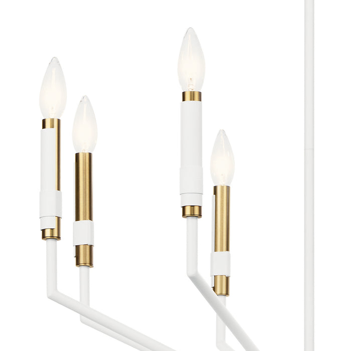 Kichler 52349WH Eight Light Chandelier, White