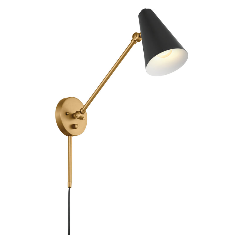 Kichler 52485NBRB One Light Wall Sconce, Natural Brass