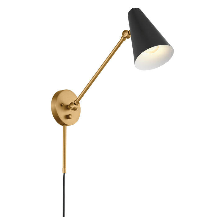 Kichler 52485NBRB One Light Wall Sconce, Natural Brass