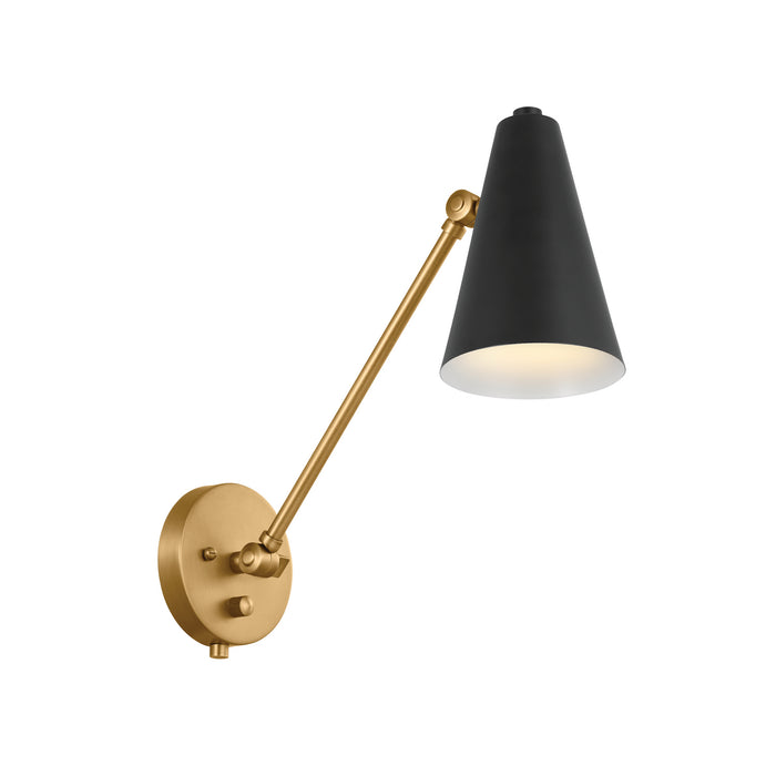 Kichler 52485NBRB One Light Wall Sconce, Natural Brass