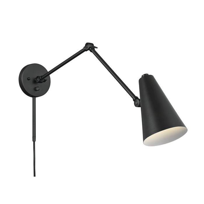 Kichler 52486BKB One Light Wall Sconce, Black