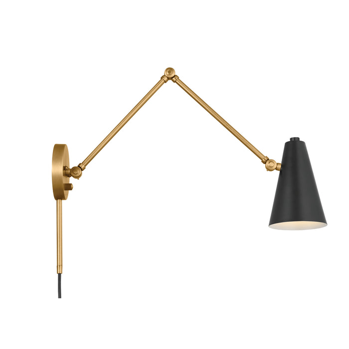 Kichler 52486NBRB One Light Wall Sconce, Natural Brass