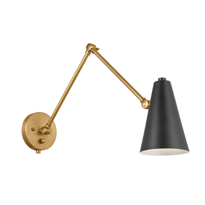 Kichler 52486NBRB One Light Wall Sconce, Natural Brass