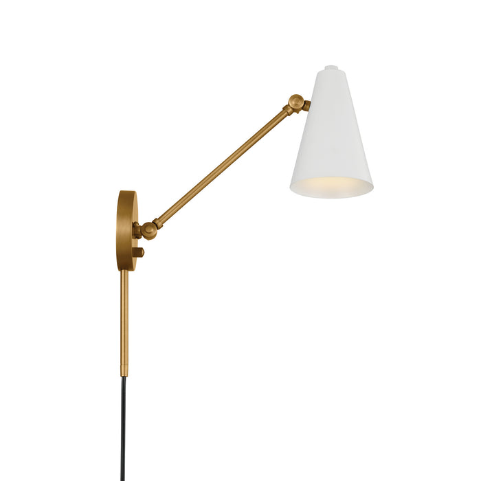 Kichler 52485NBRW One Light Wall Sconce, Natural Brass