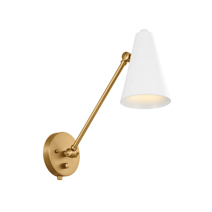 Kichler 52485NBRW One Light Wall Sconce, Natural Brass