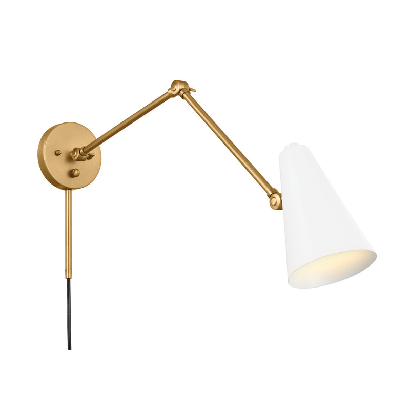 Kichler 52486NBRW One Light Wall Sconce, Natural Brass