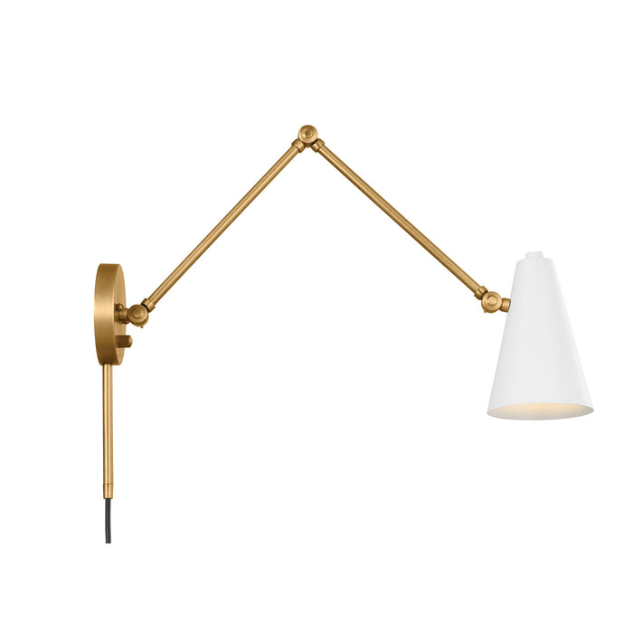 Kichler 52486NBRW One Light Wall Sconce, Natural Brass