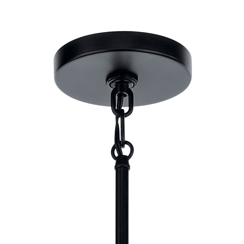 Kichler 52420BK Six Light Chandelier, Black
