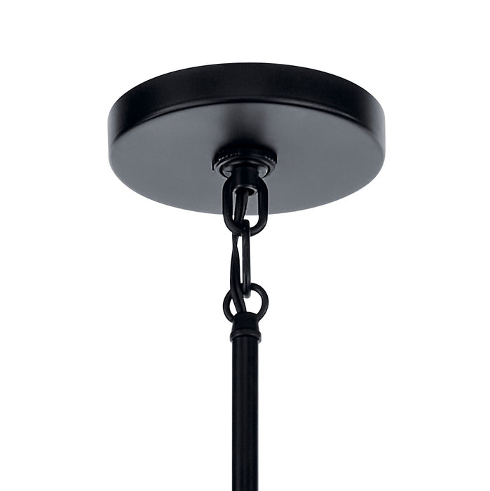 Kichler 52420BK Six Light Chandelier, Black