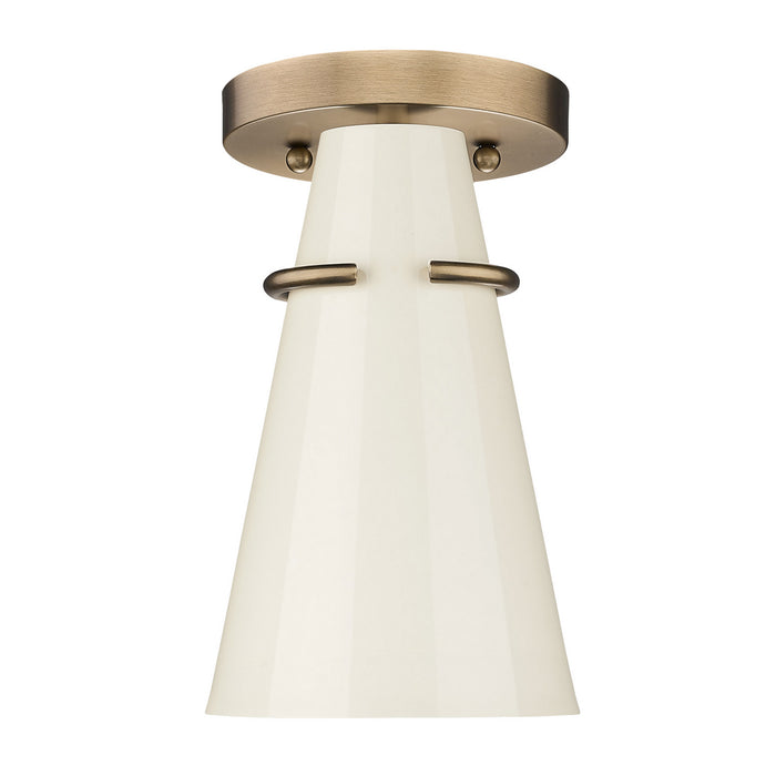 Golden 2122-SF MBS-GE One Light Wall Sconce, Modern Brass