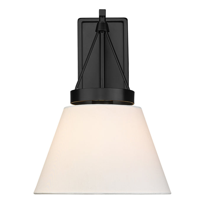 Golden 3189-WSC BLK-MWS One Light Wall Sconce, Matte Black