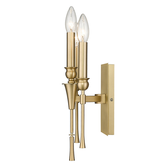 Golden 3509-WSC BCB Three Light Wall Sconce, Brushed Champagne Bronze