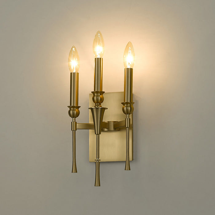 Golden 3509-WSC BCB Three Light Wall Sconce, Brushed Champagne Bronze