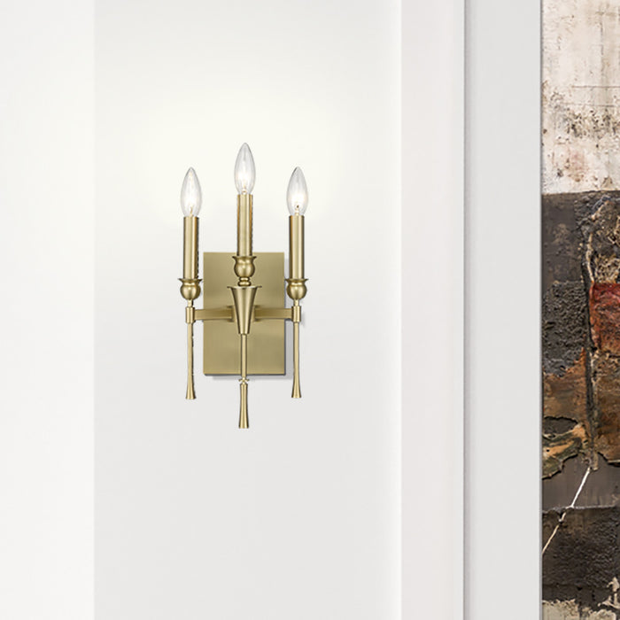 Golden 3509-WSC BCB Three Light Wall Sconce, Brushed Champagne Bronze