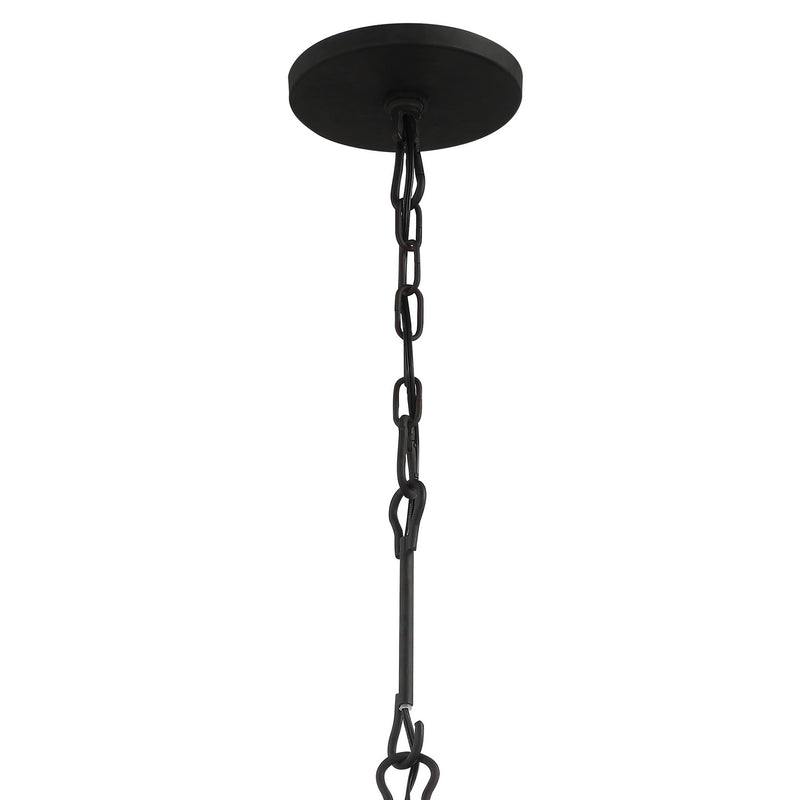 Crystorama 9224-BK Five Light Mini Chandelier, Black
