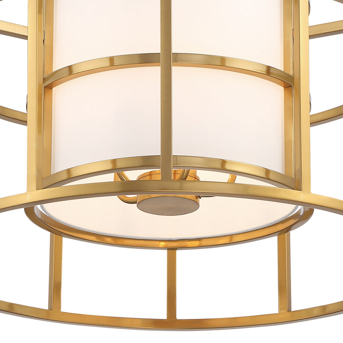 Crystorama 9595-LG Five Light Chandelier, Luxe Gold
