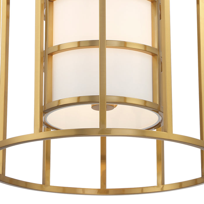 Crystorama 9597-LG Six Light Chandelier, Luxe Gold