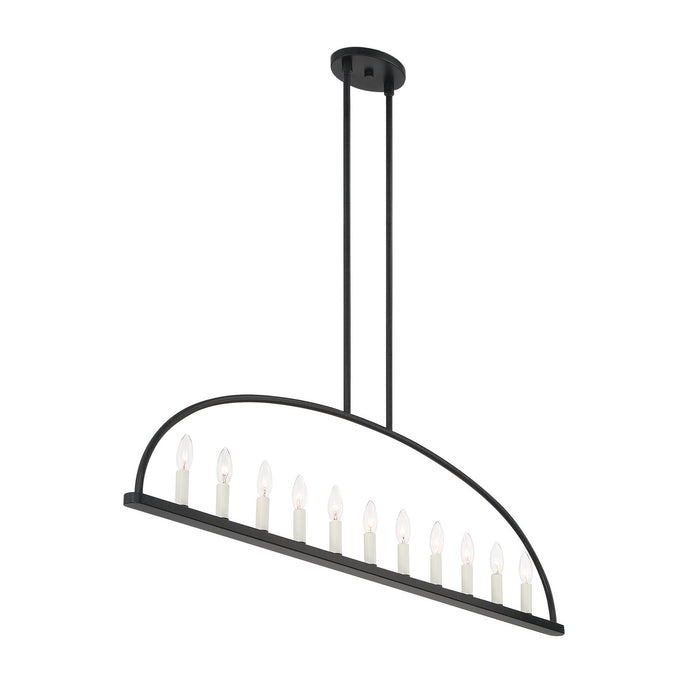 Crystorama ABB-3009-BK 11 Light Chandelier, Black