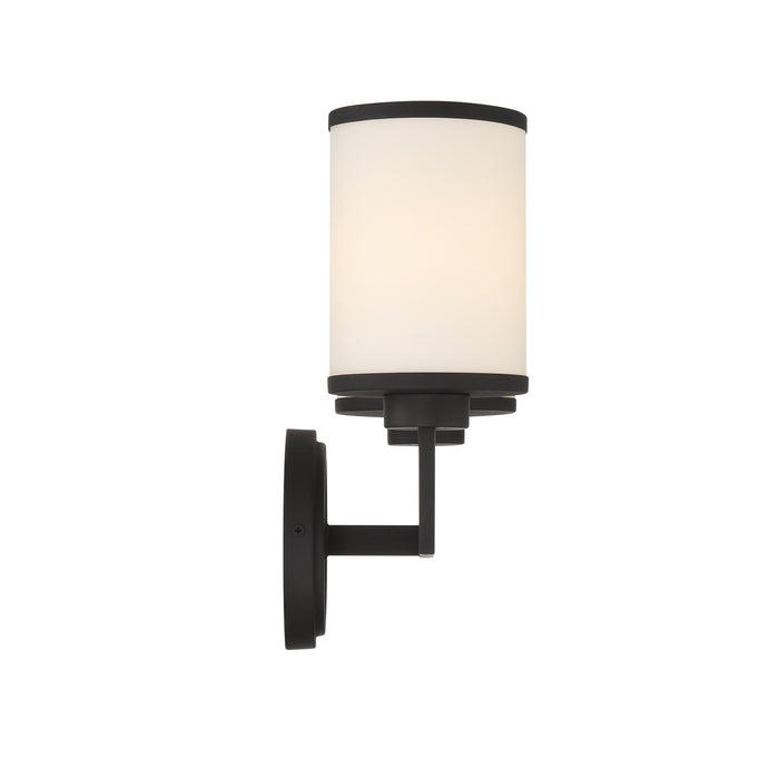 Crystorama BRY-8002-BF Two Light Wall Sconce, Black Forged
