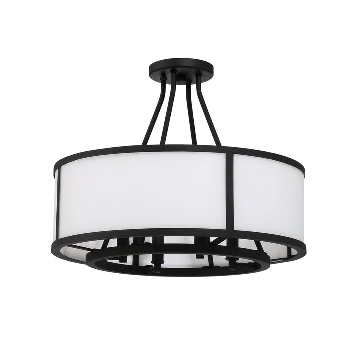 Crystorama BRY-8004-BF_CEILING Four Light Semi Flush Mount, Black Forged