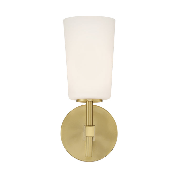 Crystorama COL-101-AG One Light Wall Sconce, Aged Brass