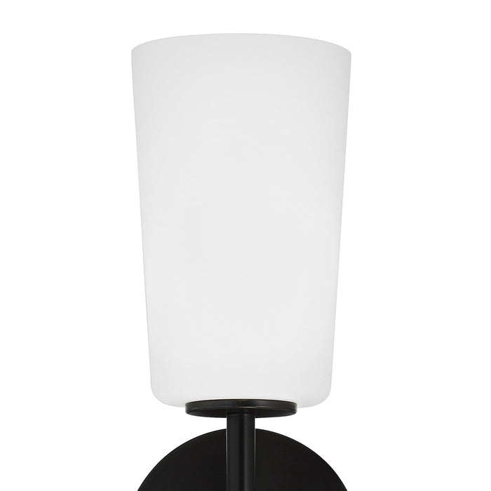 Crystorama COL-101-BK One Light Wall Sconce, Black