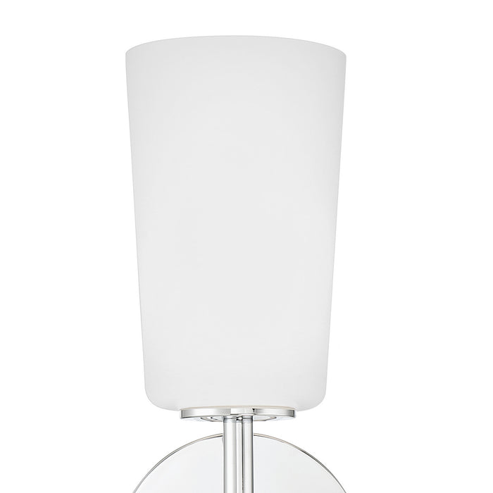 Crystorama COL-101-CH One Light Wall Sconce, Polished Chrome