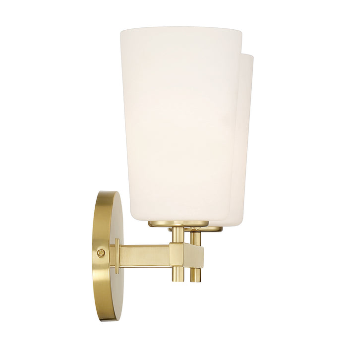 Crystorama COL-102-AG Two Light Wall Sconce, Aged Brass