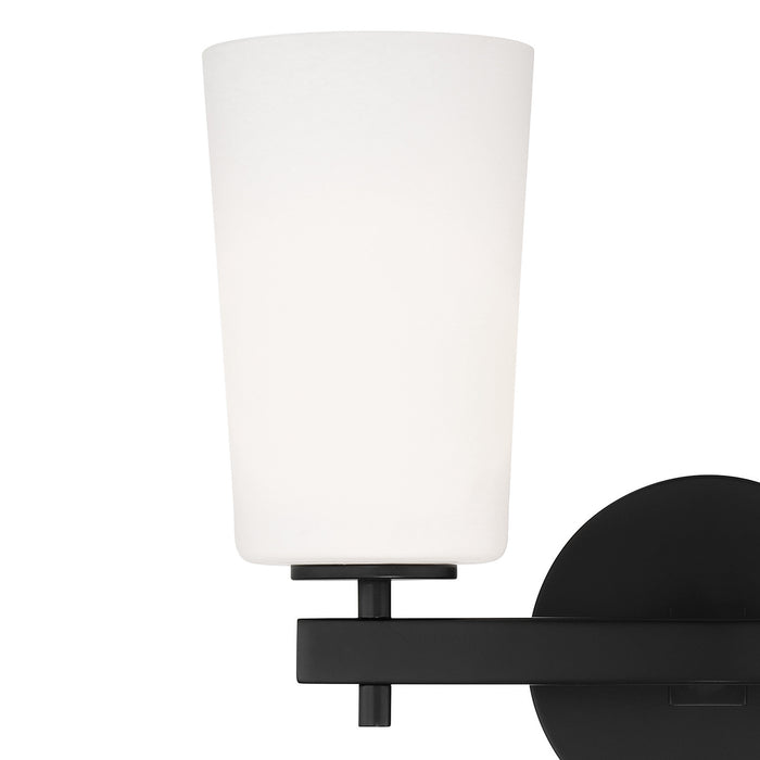 Crystorama COL-102-BK Two Light Wall Sconce, Black