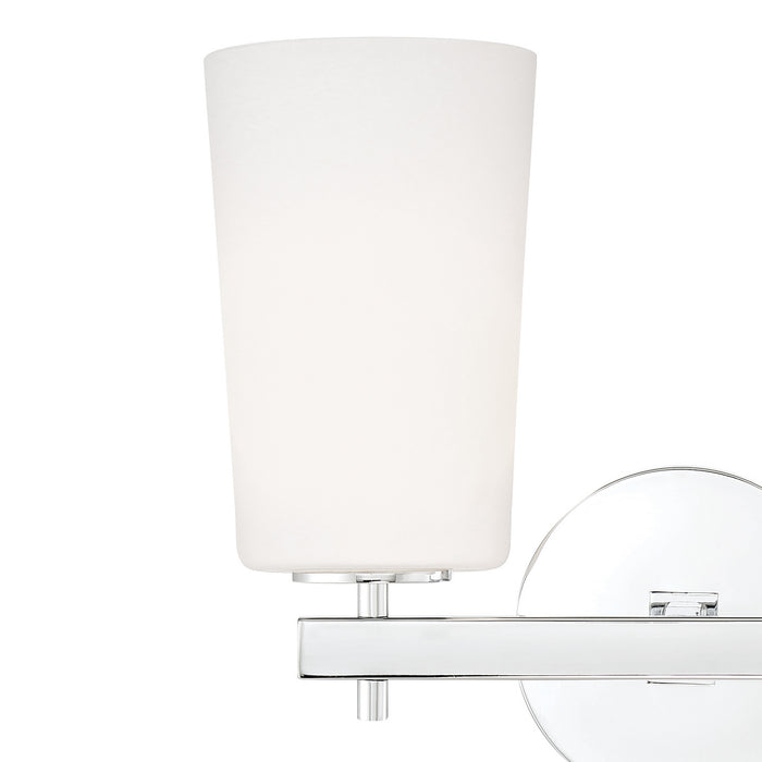Crystorama COL-102-CH Two Light Wall Sconce, Polished Chrome