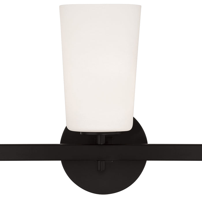 Crystorama COL-103-BK Three Light Wall Sconce, Black