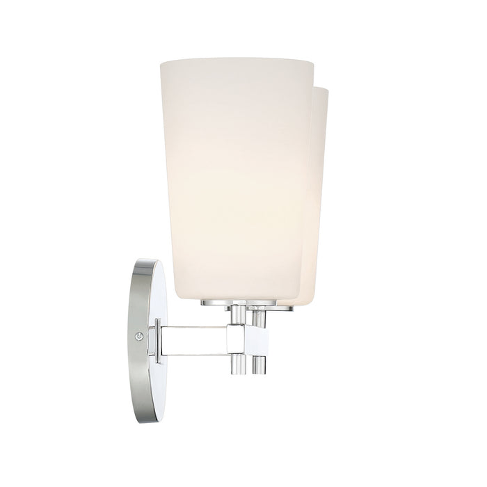 Crystorama COL-103-CH Three Light Wall Sconce, Polished Chrome