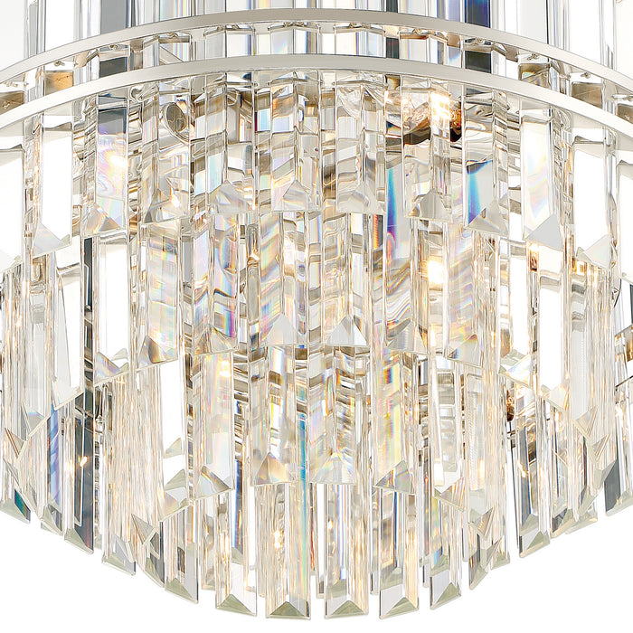 Crystorama HAY-1405-PN 12 Light Chandelier, Polished Nickel