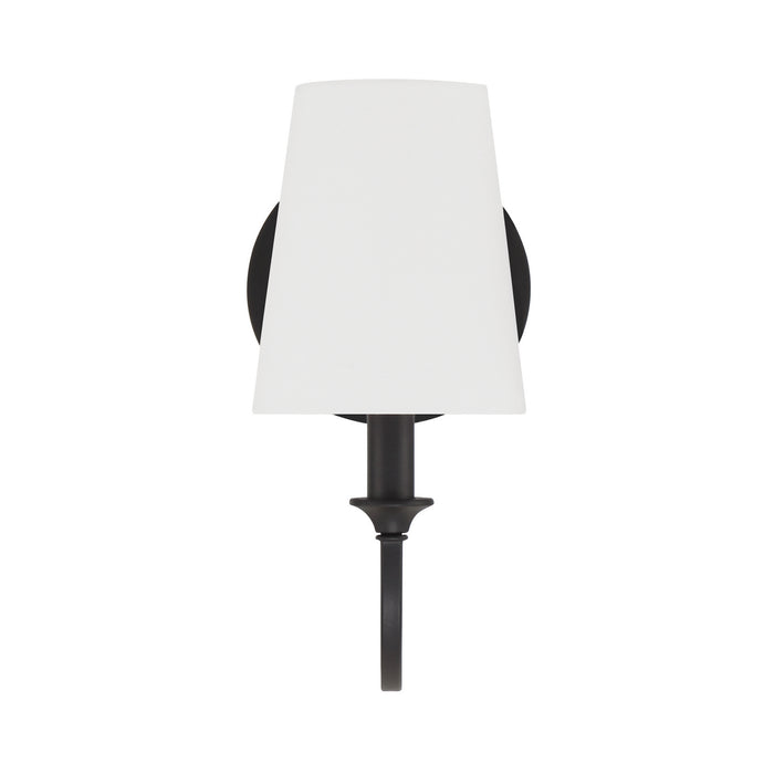 Crystorama PAY-921-BF One Light Wall Sconce, Black Forged