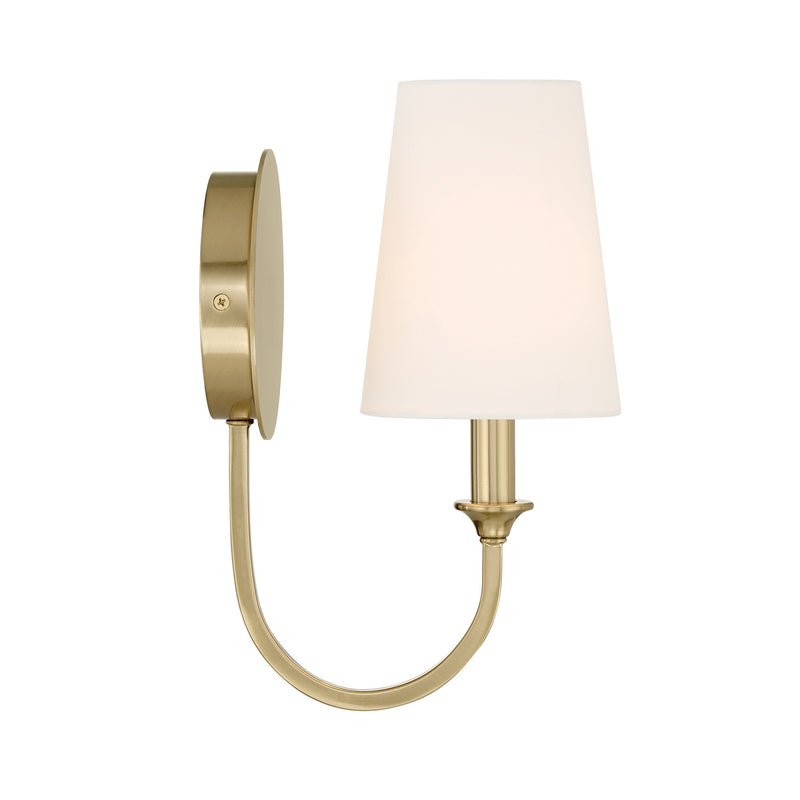 Crystorama PAY-921-VG One Light Wall Sconce, Vibrant Gold