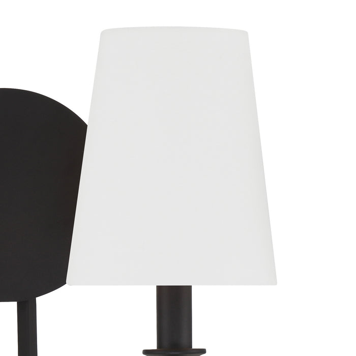 Crystorama PAY-922-BF Two Light Wall Sconce, Black Forged