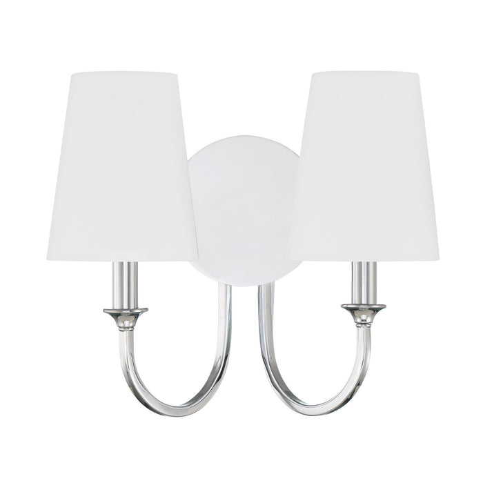 Crystorama PAY-922-CH Two Light Wall Sconce, Polished Chrome