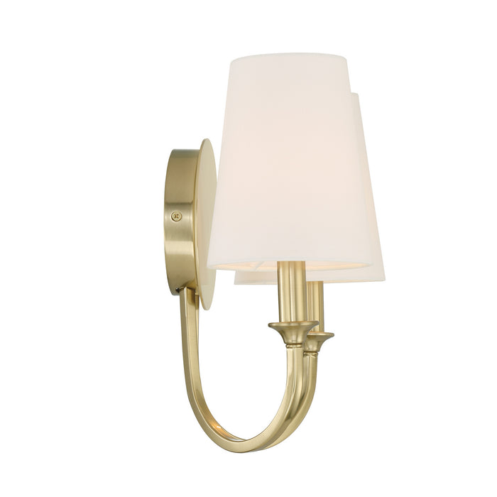 Crystorama PAY-922-VG Two Light Wall Sconce, Vibrant Gold
