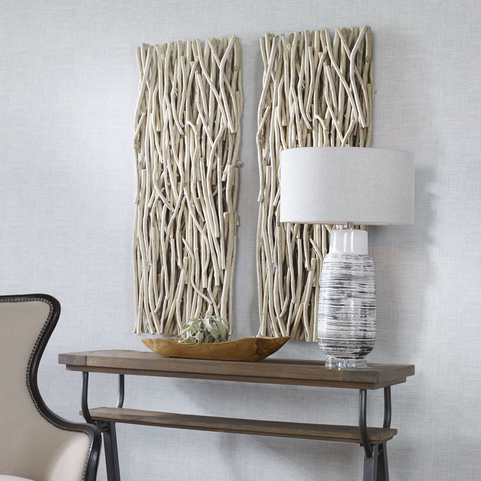 Uttermost 04326 Wall Decor, Refreshing Bleached