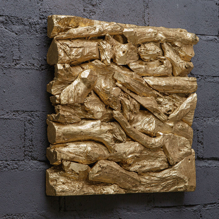 Uttermost 04327 Wall Decor, Gold Leaf