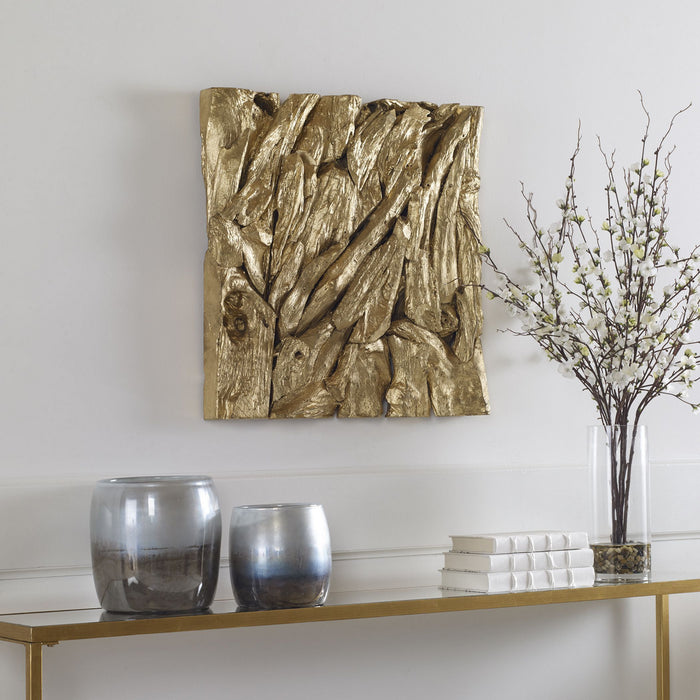 Uttermost 04327 Wall Decor, Gold Leaf
