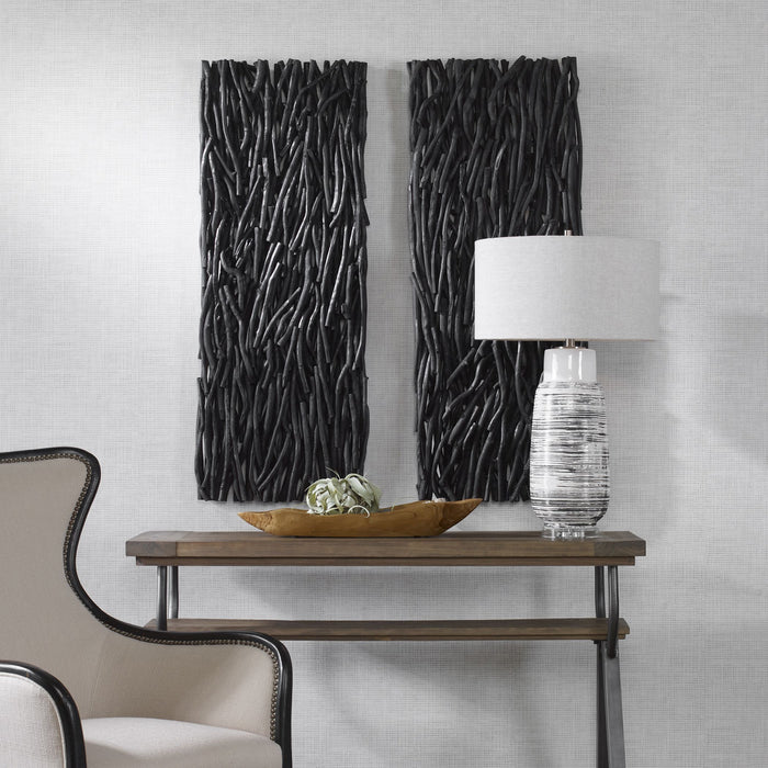 Uttermost 04331 Wall Decor, Black
