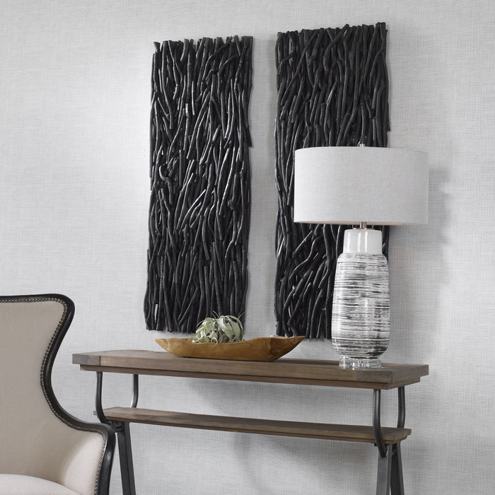 Uttermost 04331 Wall Decor, Black