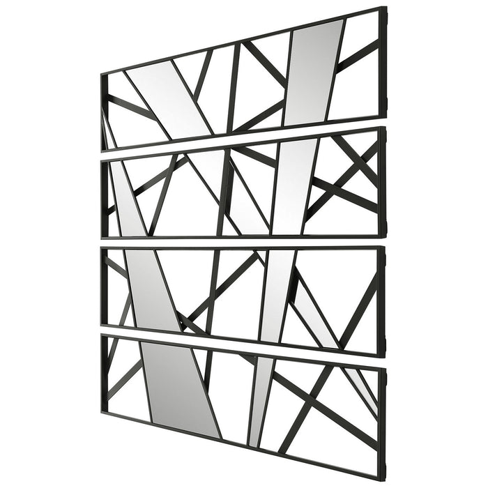Uttermost 04332 Wall Decor, Set/4, Satin Black