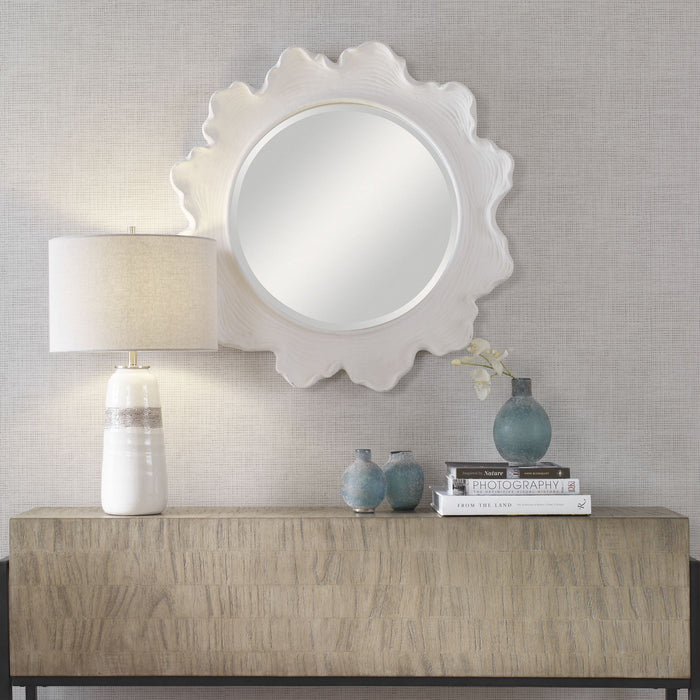 Uttermost 09797 Mirror, Matte White