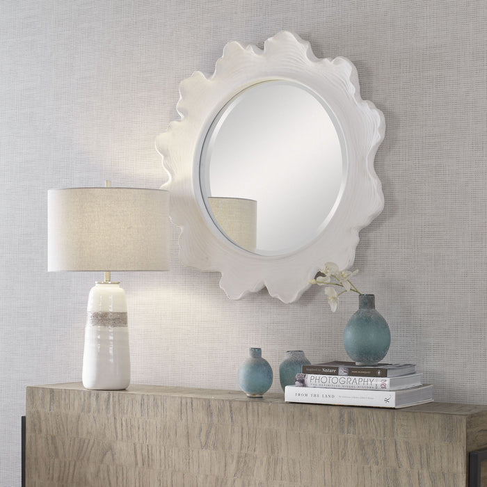 Uttermost 09797 Mirror, Matte White