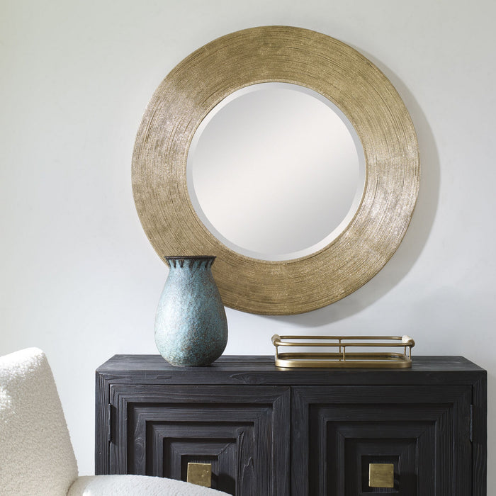 Uttermost 09801 Mirror, Metallic Gold Leaf